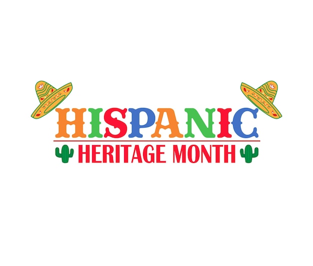 Vector hispanic heritage month vector illustration design