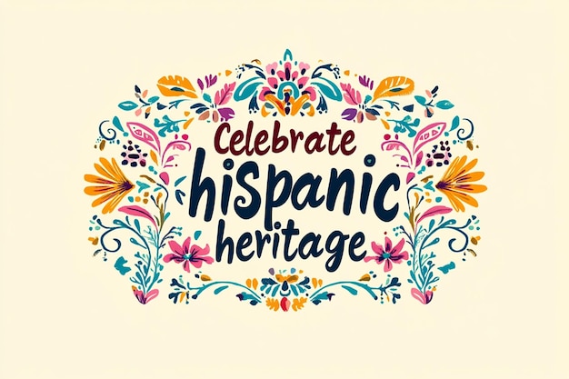 Hispanic heritage month Vector web banner poster card for social media networks Greeting with