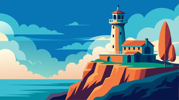 The historic lighthouse on the cliff is a destination for adventure seekers and history enthusiasts alike offering a unique and enriching experience