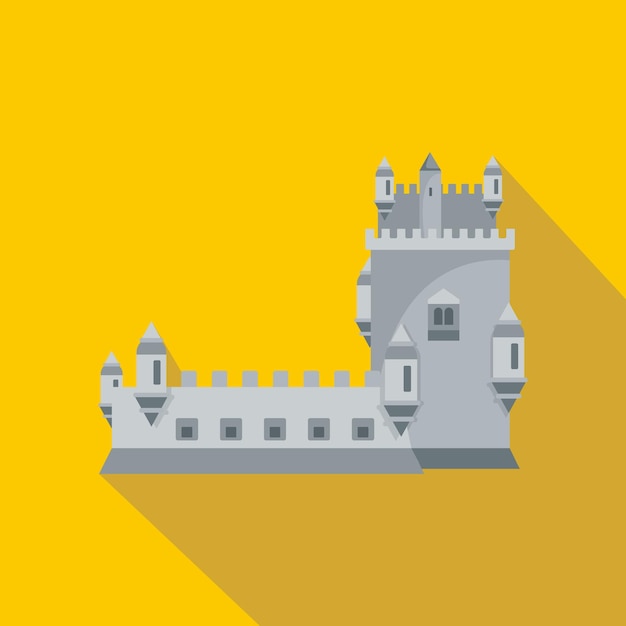 History castle icon Flat illustration of history castle vector icon for web