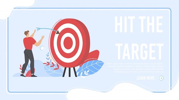 Hit the target landing page