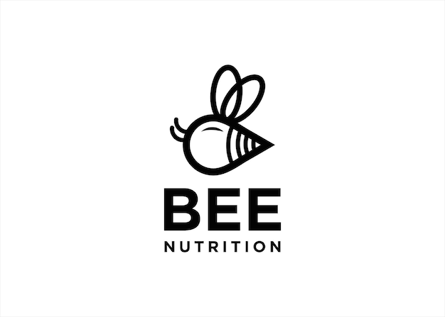 hive honey bee logo design