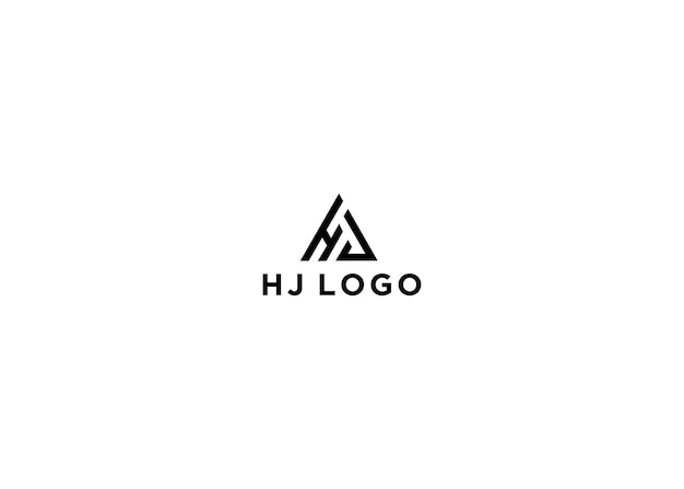 hj logo design vector illustration