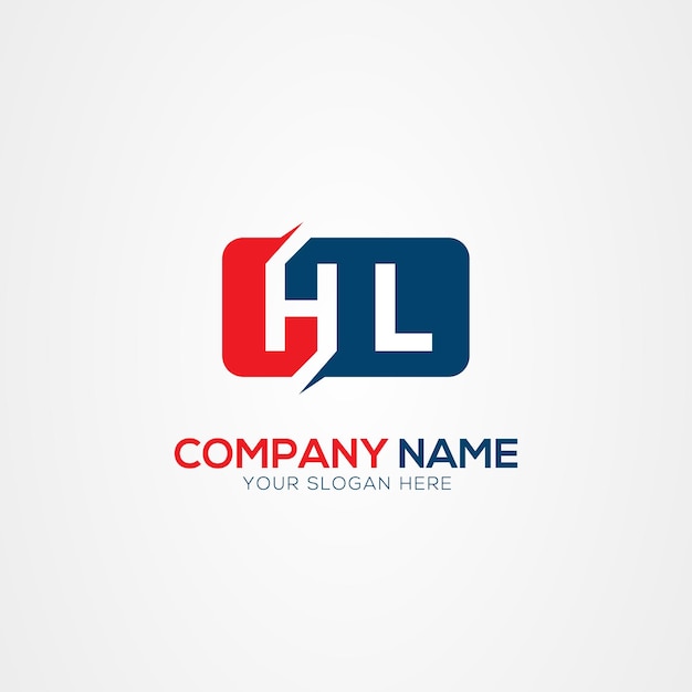 HL or LH Creative Modern Letters Logo Design Element