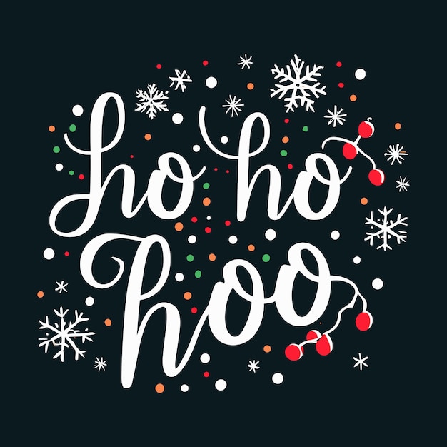 Ho Ho Ho Christmas TShirt Design