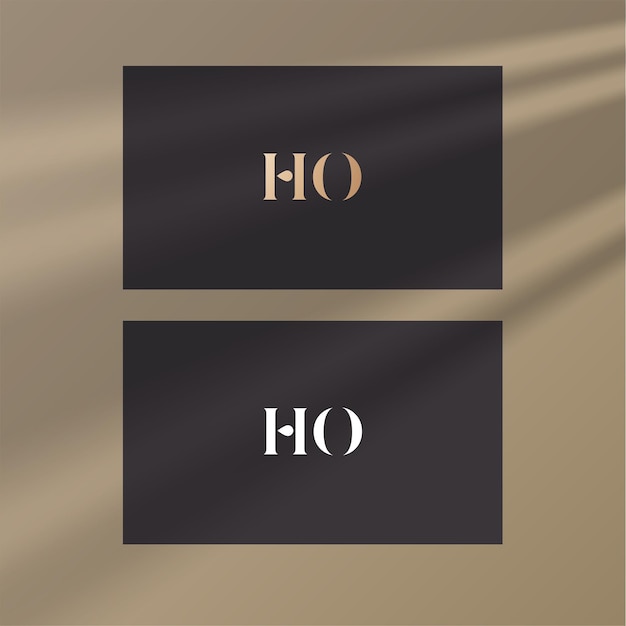 Ho logo design vector image