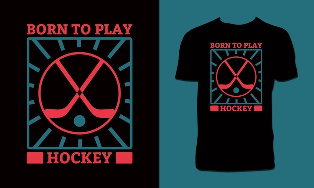 Hockey T Shirt Design And Vector Illustration