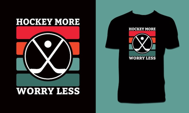 Hockey T Shirt Design And Vector Illustration