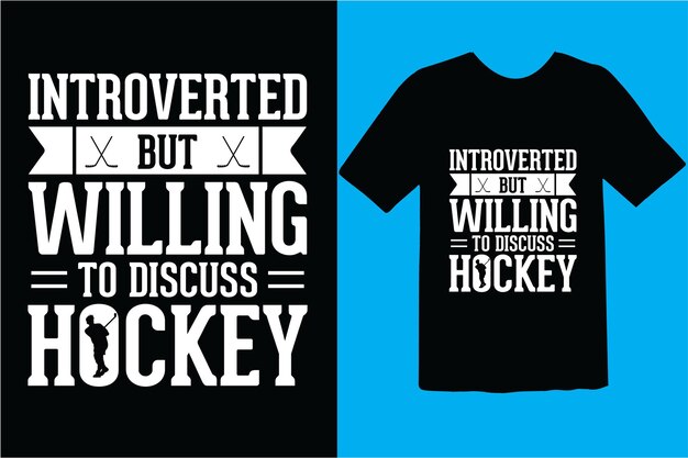 Vector hockey tshirt design