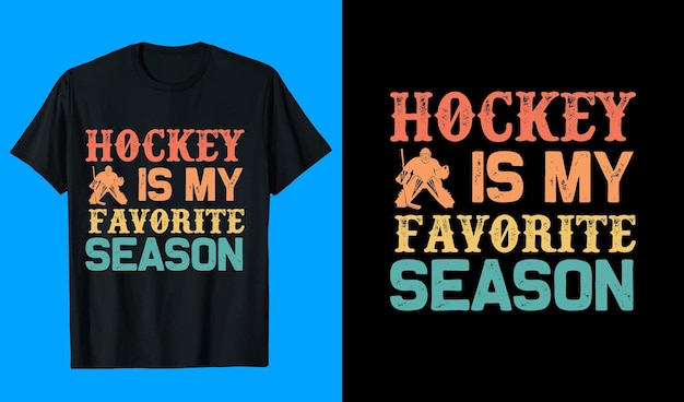 Vector hockey tshirt design