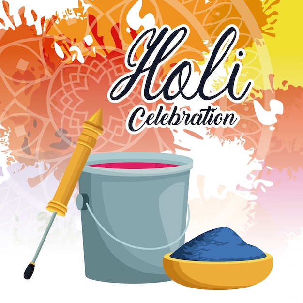 Holi celebration design