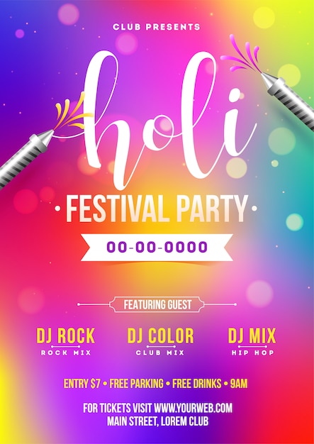 Holi festival background.