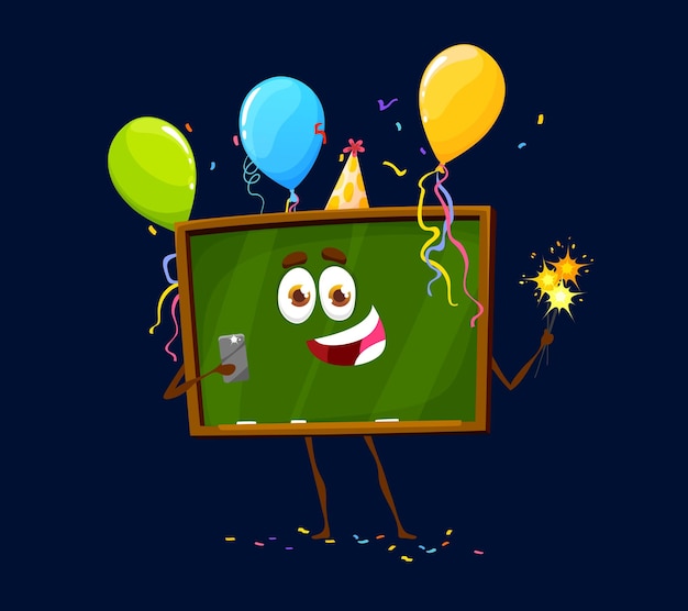 Holiday birthday celebration cartoon character