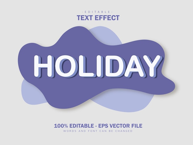 Holiday fluid text effect