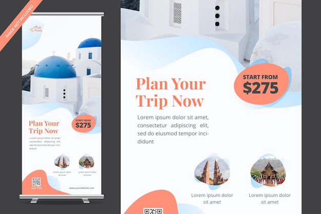 Holiday Travel Roll Up Banner Design