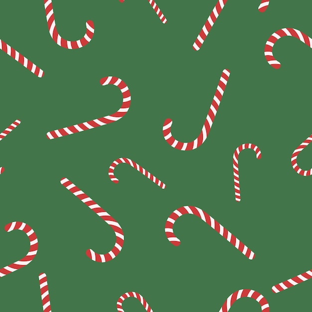 Holiday vector christmas candy seamless pattern