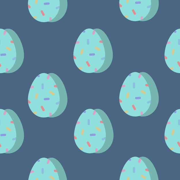 Holiday vector easter egg seamless pattern