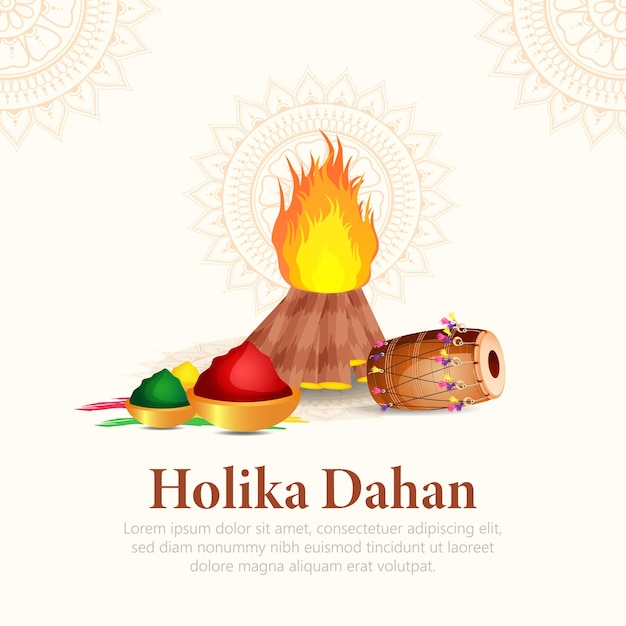 Holika Dahan also known as Choti Holi is a Hindu festival observed on the night before Holi