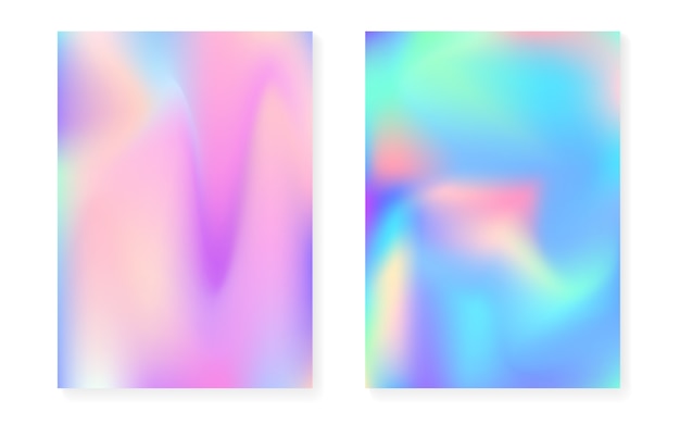 Hologram gradient background set