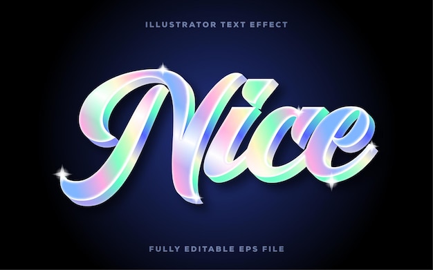 Hologram text effect