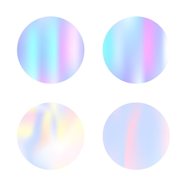 Holographic abstract backgrounds set