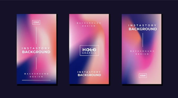 Holographic background with abstract blurred gradient