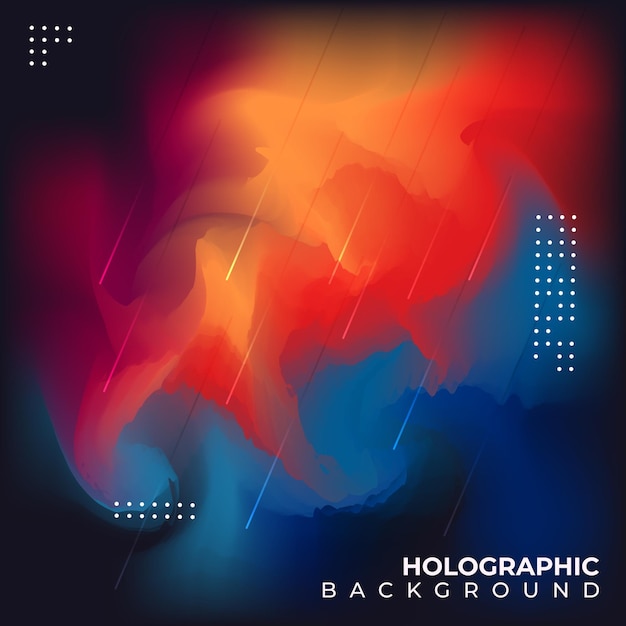 Holographic Blurred Background vector illustration