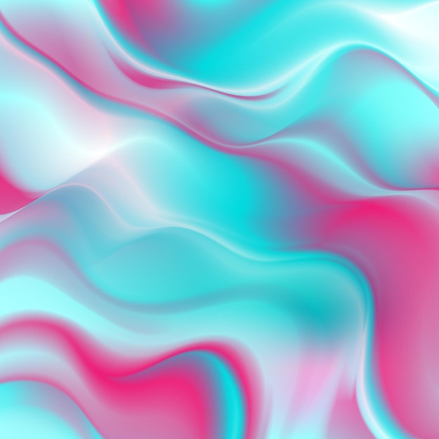 Holographic foil neon liquid waves abstract background