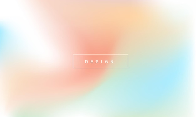 Holographic gradient pastel modern background blue pink yellow and orange colors for deign concepts wallpapers web presentations and prints vector design