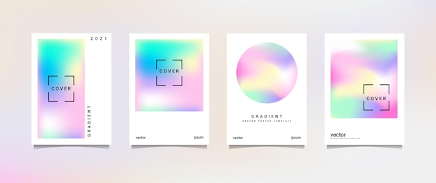 Holographic poster set, suitable for background, poster, wallpaper, cellphone screen, banner and others