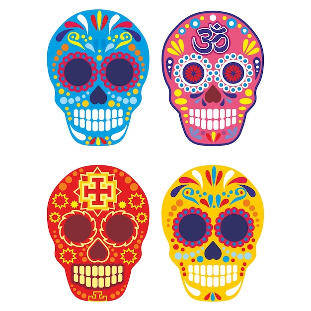 Holy Death Day of the Dead mexican sugar skull