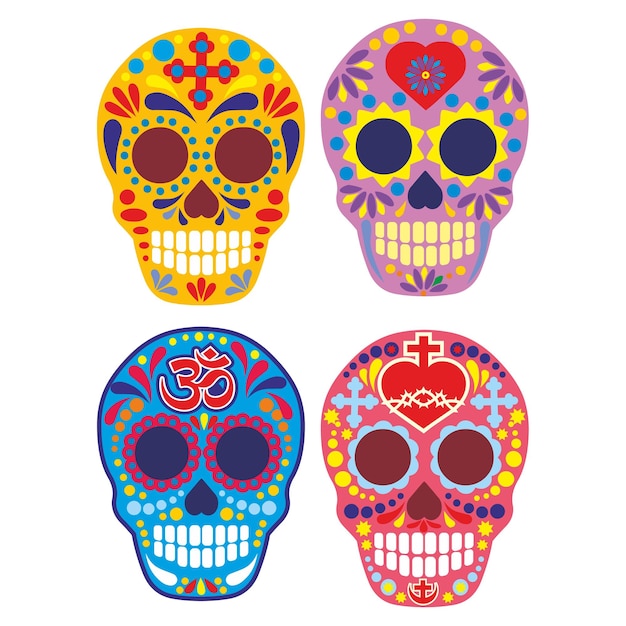 Holy Death Day of the Dead mexican sugar skull