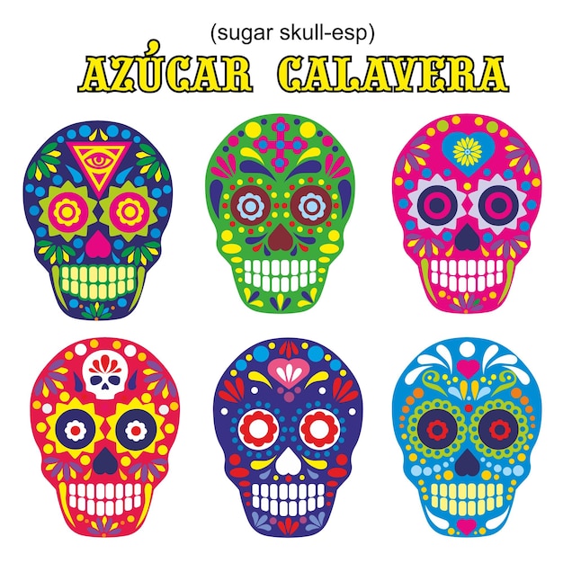 Holy Death Day of the Dead mexican sugar skull