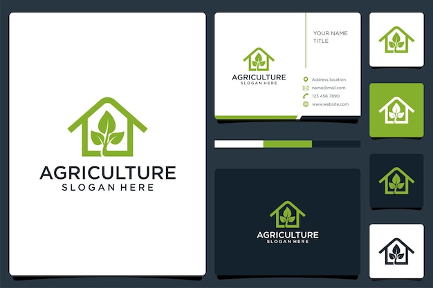 HOME AGRICULTURE ABSTRACT LOGO DESIGN