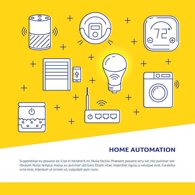 Home automation concept banner