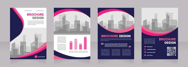 Home builder company blank brochure design