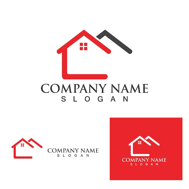 Home buildings logo and symbols icons template