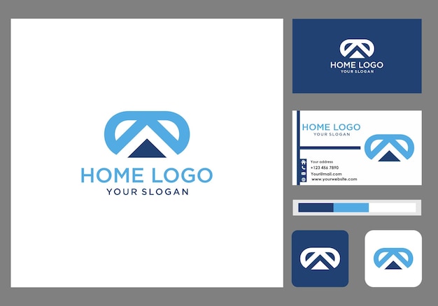 Home capsule logo and business card icon