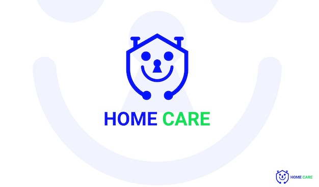 Home care Logo with man icon