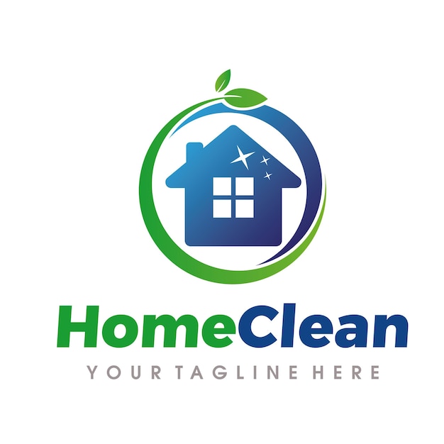 Home Cleaning and Cleaning Services Logo