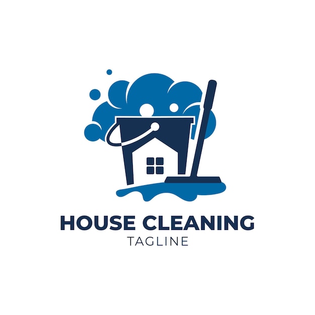 Home Cleaning logo suitable for real estate cleaning services