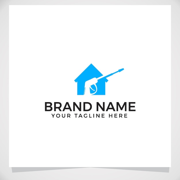 Home cleaning service logo