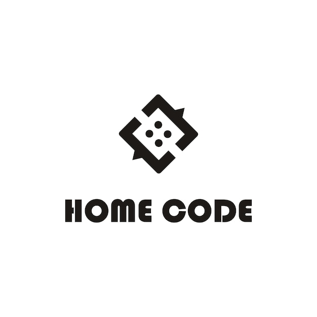 Home code logo design