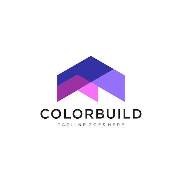 Home colorful logo design