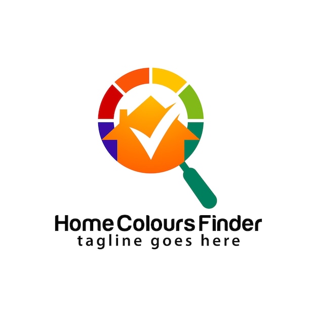 Home Colors Finder logo design template