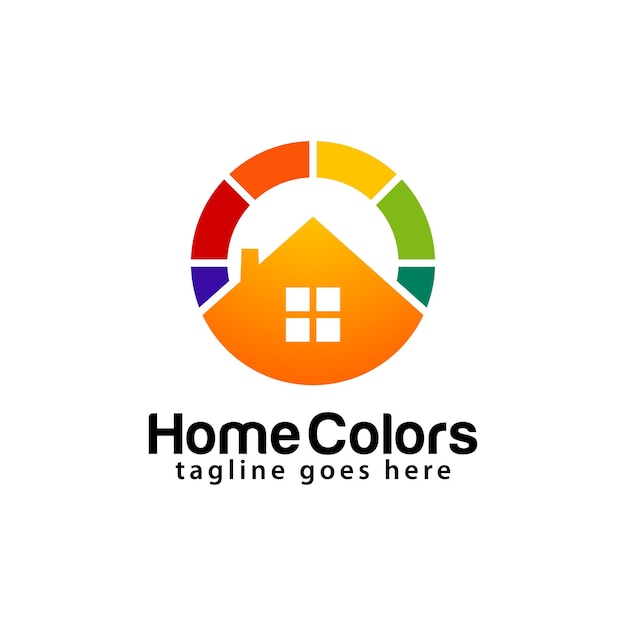 Home Colors logo design template