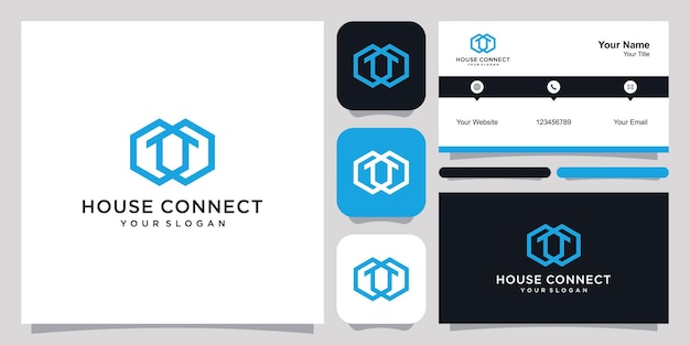 Home Connect logo icon symbol template logo and business card