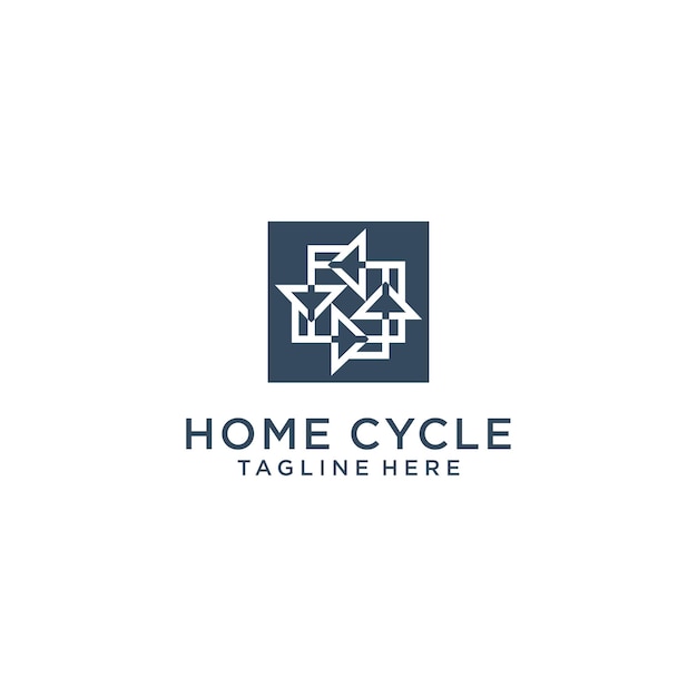 Home cycle logo icon design