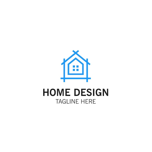 Home design, construction. Vector logo template