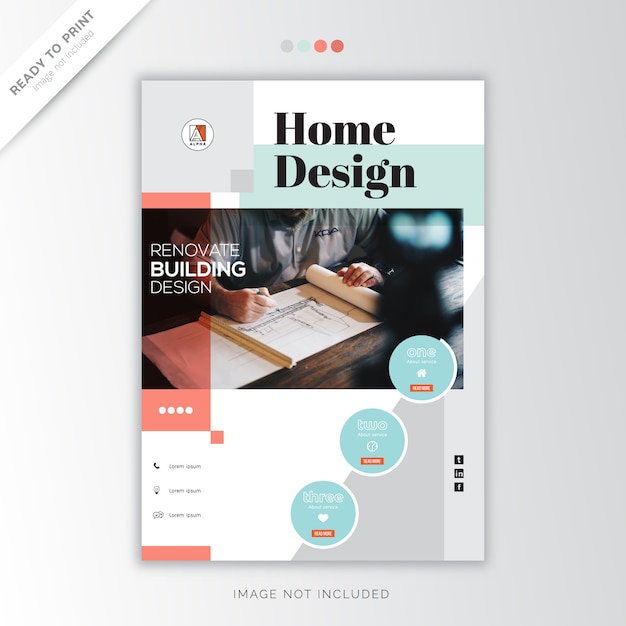 Home Design Corporate cover Template